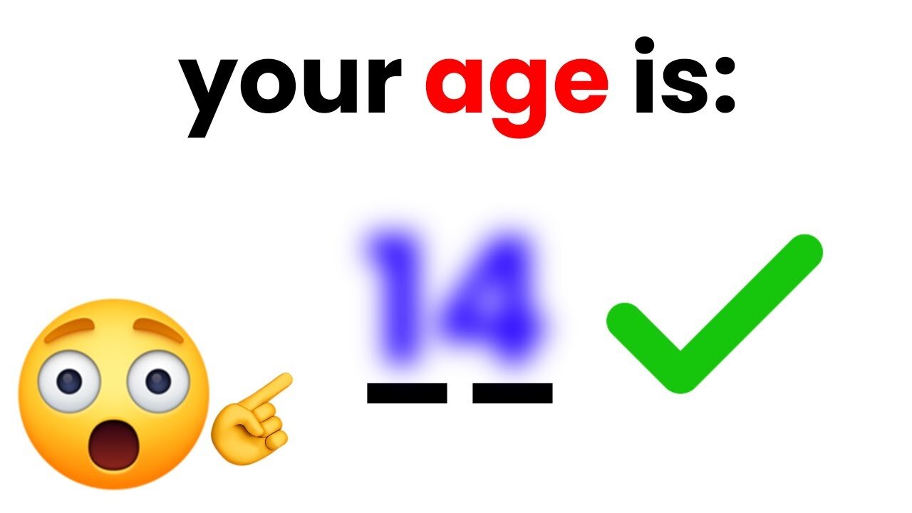 This Video Will Guess Your Age!