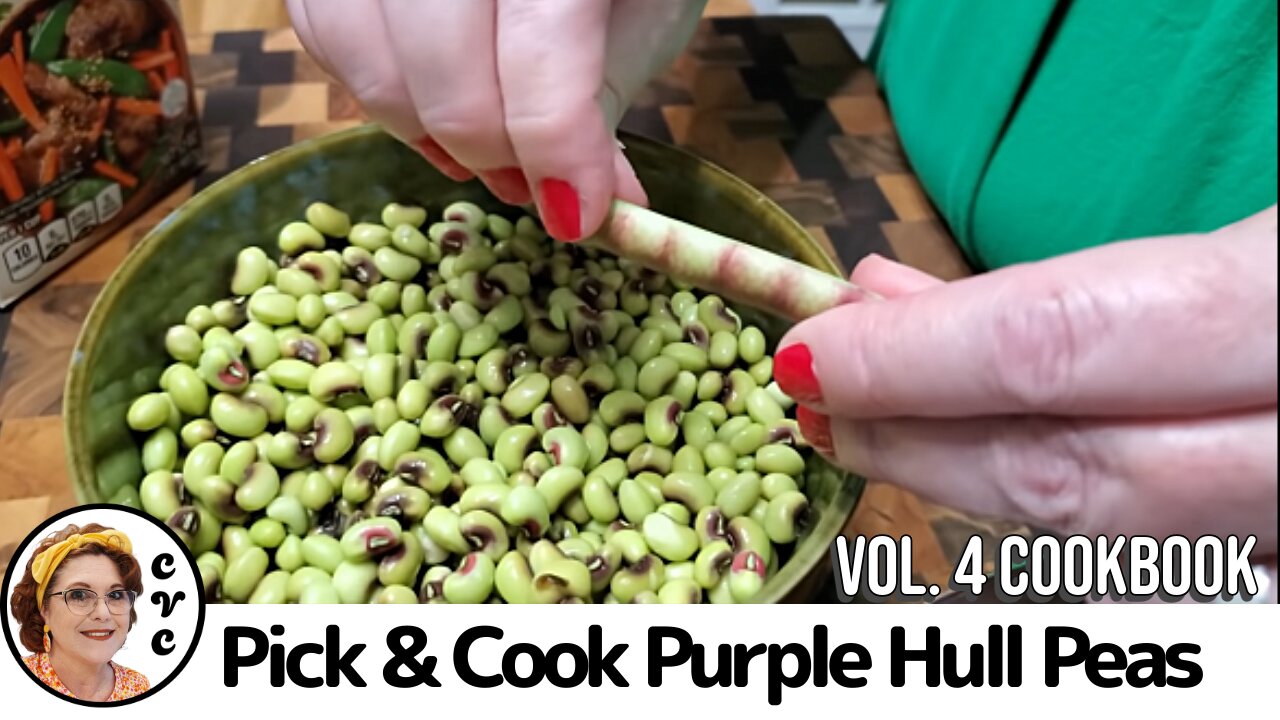 Pick and Cook Purple Hull Peas, Collard Valley Cooks