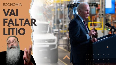 BIDEN faz PLANOS para CARRO ELÉTRICO tão AMBICIOSOS que vai FALTAR LÍTIO no MUNDO para CUMPRIR