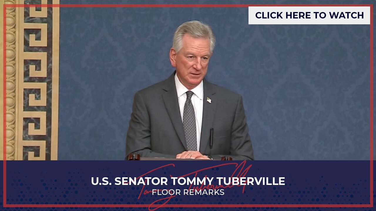 Senator Tuberville Speaks on the Senate Floor about the Dire State of our Farm Economy