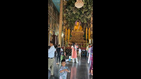 Inside the Buddhist monastery