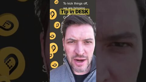 Tip in DESK tokens.