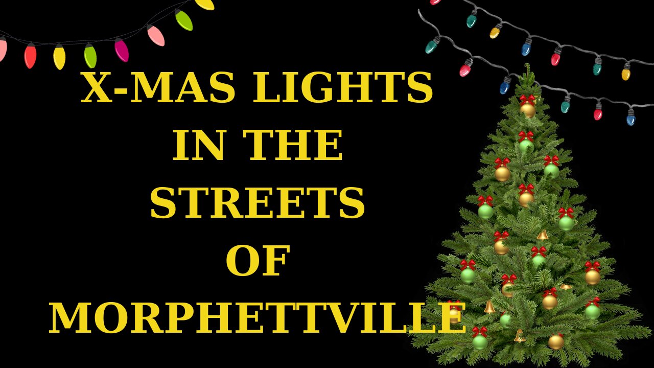 Christmas lights in the streets of Morphettville SA