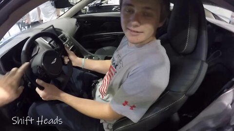 Jacob finally gets to experience an Aston Martin up close!