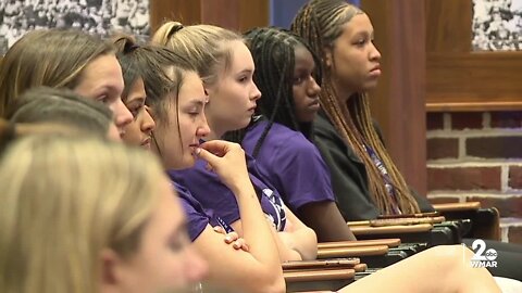 Student-athletes attend leadership seminar hosted by the Ravens