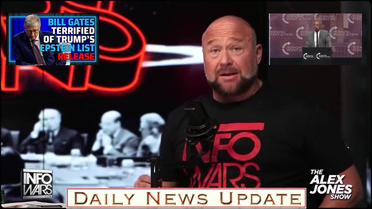 x181b: Alex Jones - Trump Pledge To Release The Jeffrey Epstein Client List Has Bill Gates