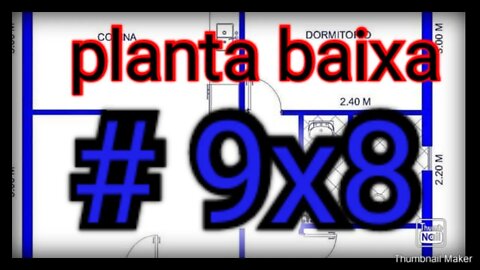 planta baixa 9x8