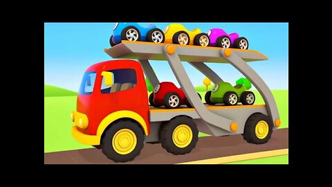 Full episodes of helper cars cartoons for Kids Colored racing cars for kids & tow trucks for Kids