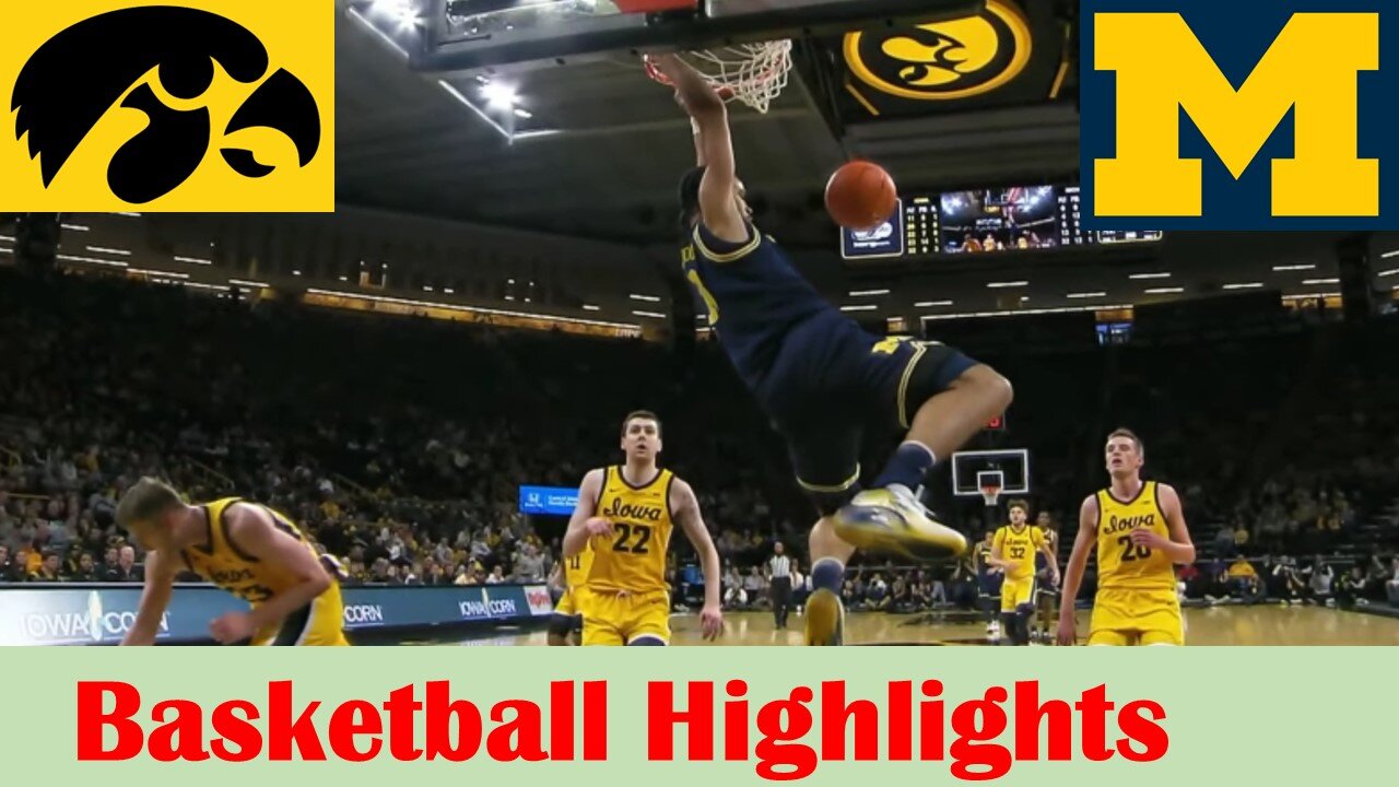 Michigan vs Iowa Basketball Game Highlights 12 10 2023