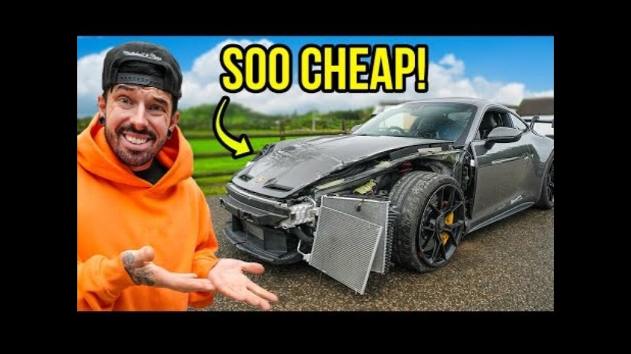 I BOUGHT A WRECKED PORSCHE 911 GT3 REBUILT IT IN 24 HOURS