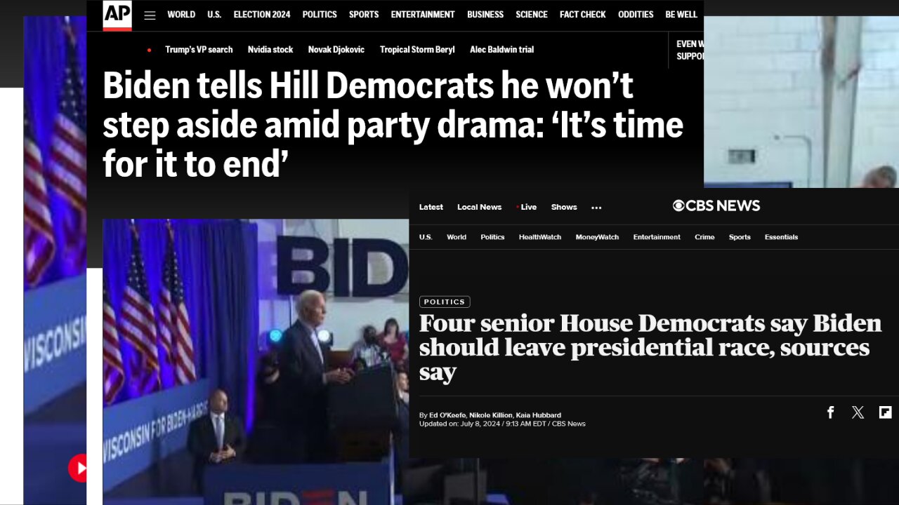 Biden says he won't step aside in letter to congressional Democrats