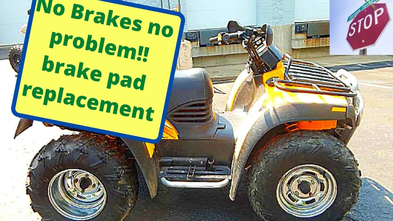 How To Replace Your 01 Can am Traxter xt front brake pads!!