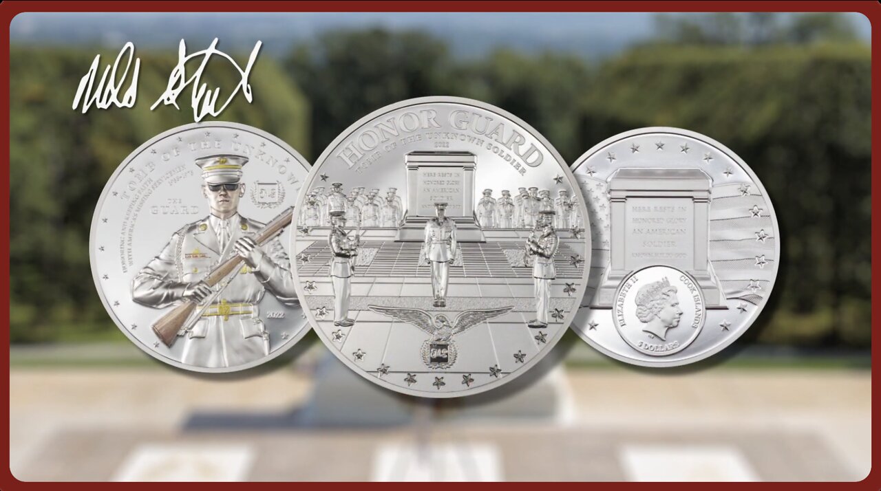 Tomb of the Unknown Soldier ~ 1oz, 2oz, 5oz Silver Coins 2022 ~ A Miles Standish Coin Series