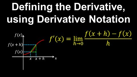 Defining the Derivative, using Derivative Notation - AP Calculus AB/BC