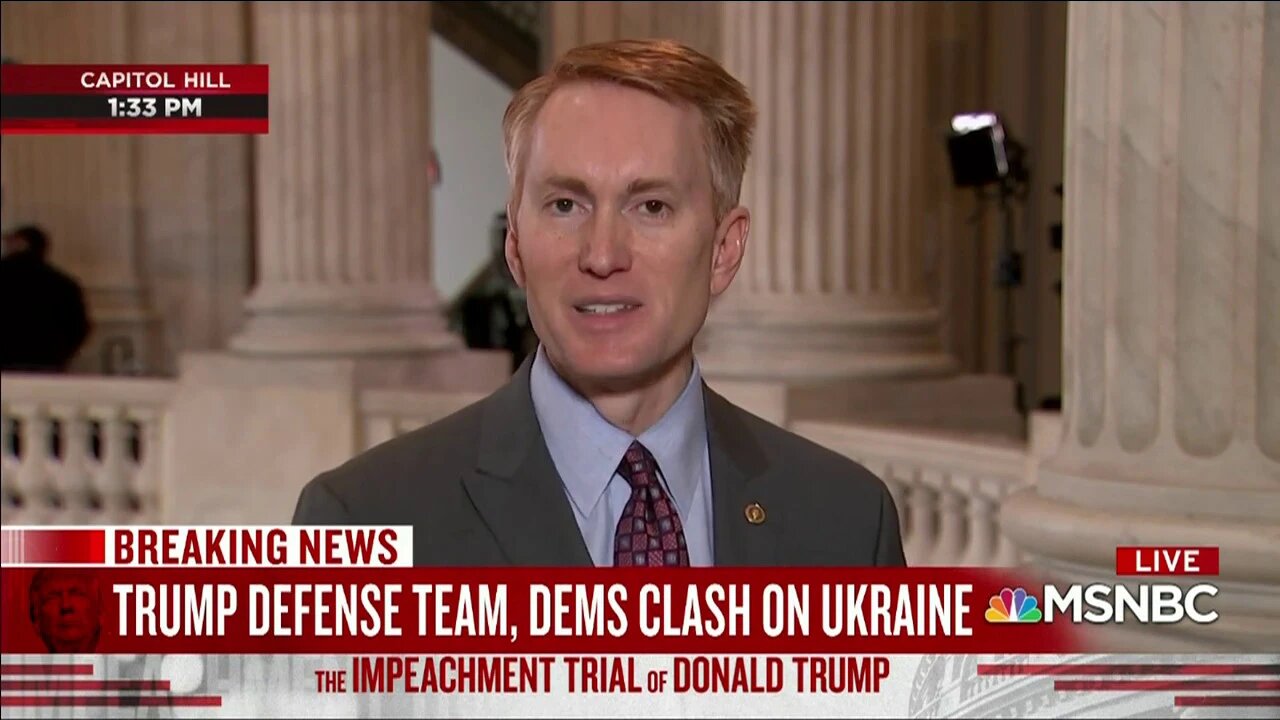 Senator Lankford Discusses Day 6 of the Senate impeachment trial with MSNBC's Brian Williams