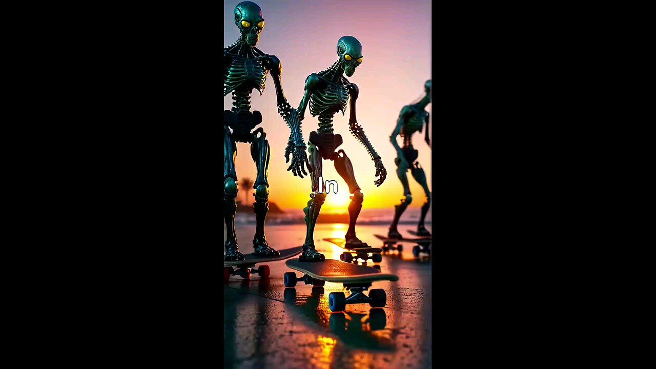 Zombie skateboarder aliens invade ocean city,md (aicomedy)