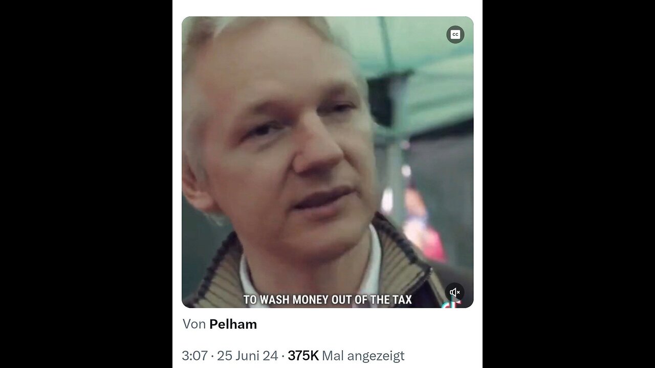 A statement by Stella Assange 1 week before Julian's release