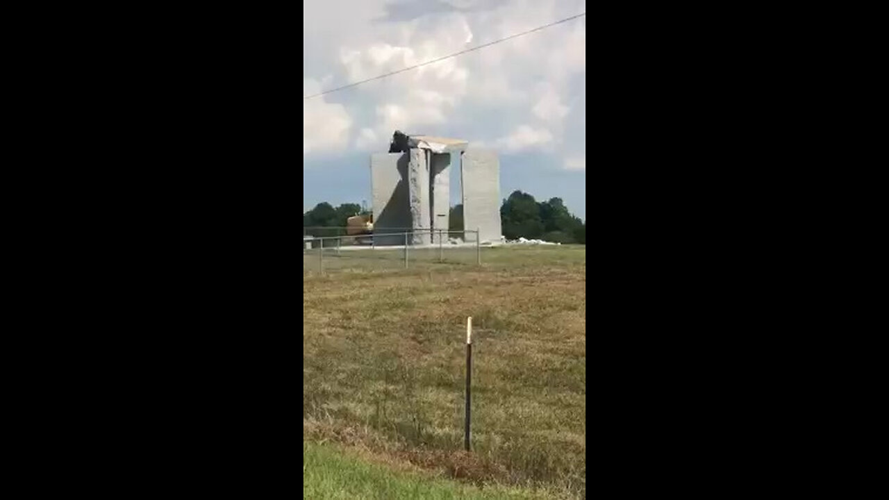 ZENSIERT: Der Abriss der Georgia Guidestones🙈🐑🐑🐑 COV ID1984