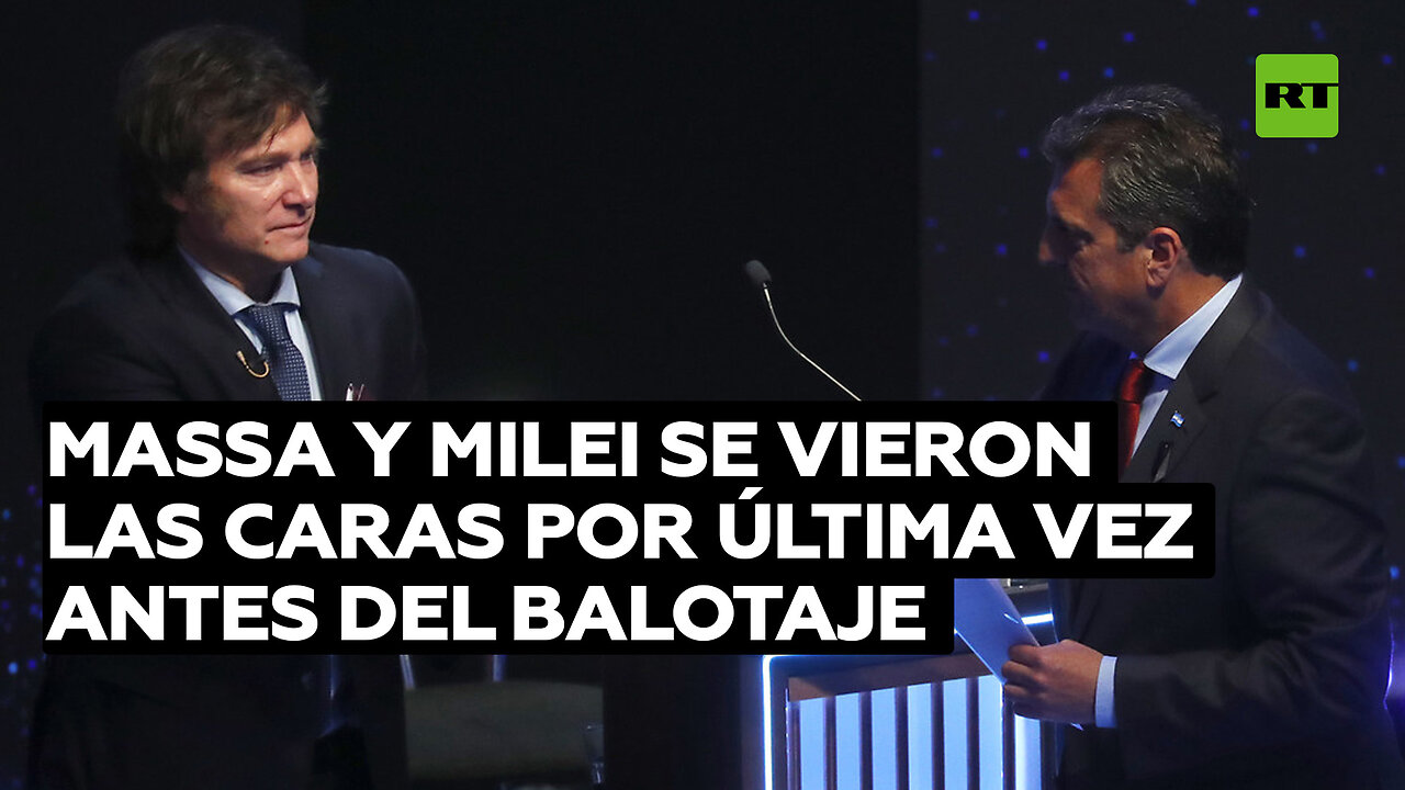 Massa y Milei se vieron las caras por última vez antes del balotaje en un encendido debate