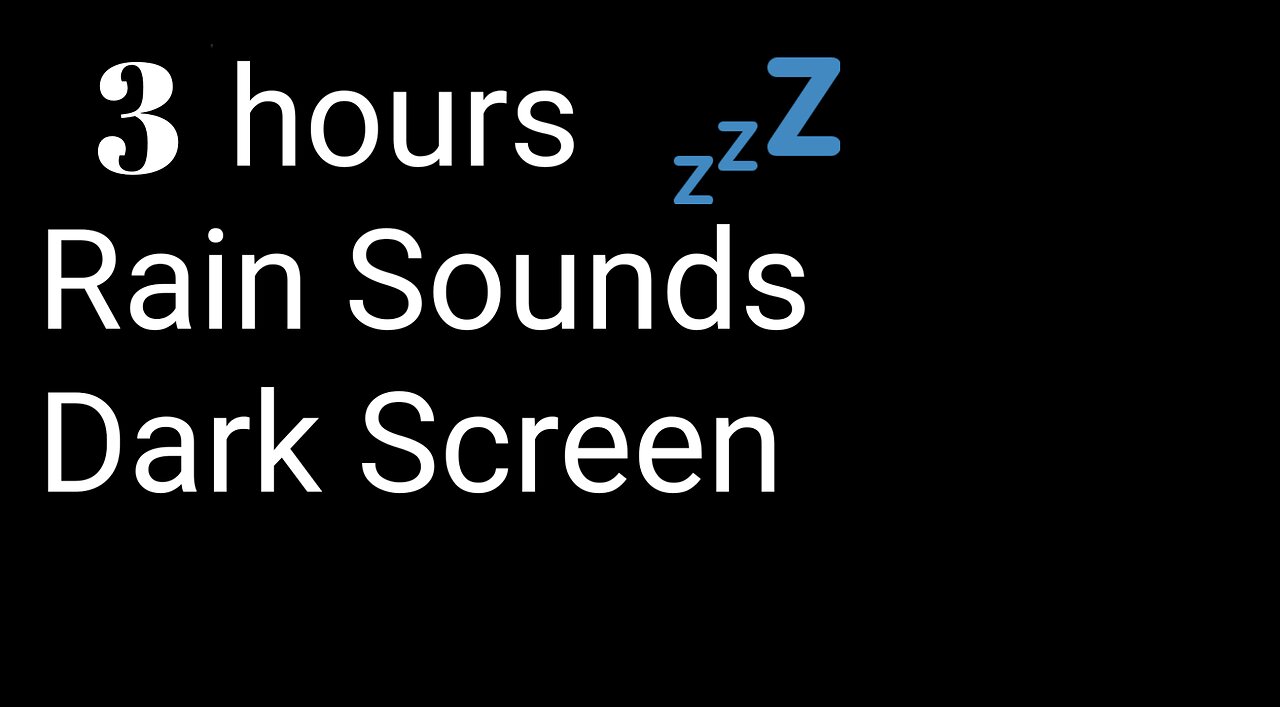 3 Hours - Rain sounds for relaxing moments, sleep, meditation, conection with G-d-