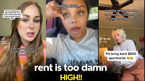 The rent is too damn high | TikTok Rant on rent during inflation and recession