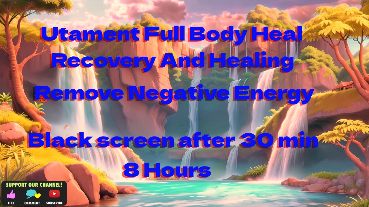 meditation for sleep, Full Body Heal, Recovery a black screen after 30 min`snd Healing, Remove negative Energy, Black screen