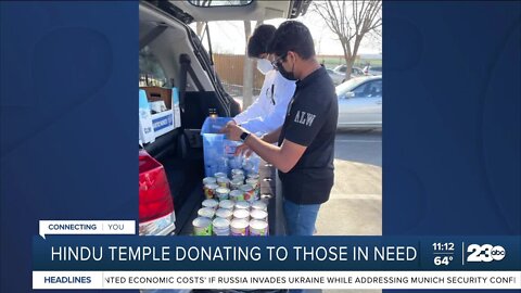 Hindu Temple donates food to the Mission at Kern County