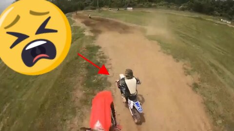 HUGE CRASH AND BASH AT MASON MX! (DISTURBING)