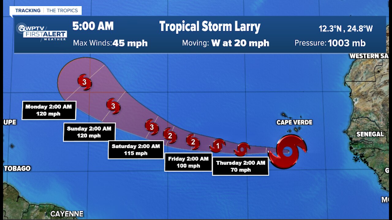 Tropical Storm Larry forms, remnants of Ida create flood risk in Northeast