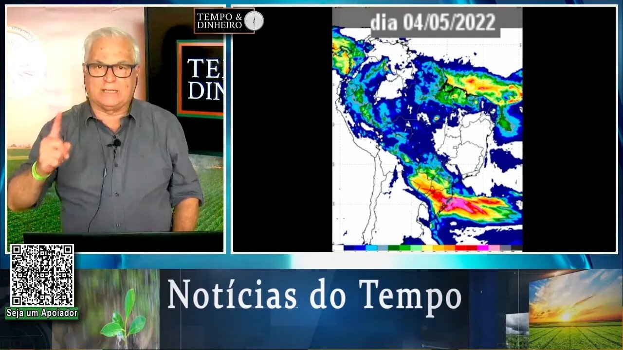 Previsão do tempo aponta chuvas intensas no Sul e frio em maio