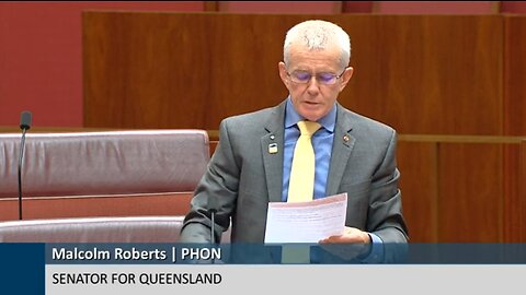 Senator Malcolm Roberts: The Great Resist (Instead Of WEF's Great Reset)