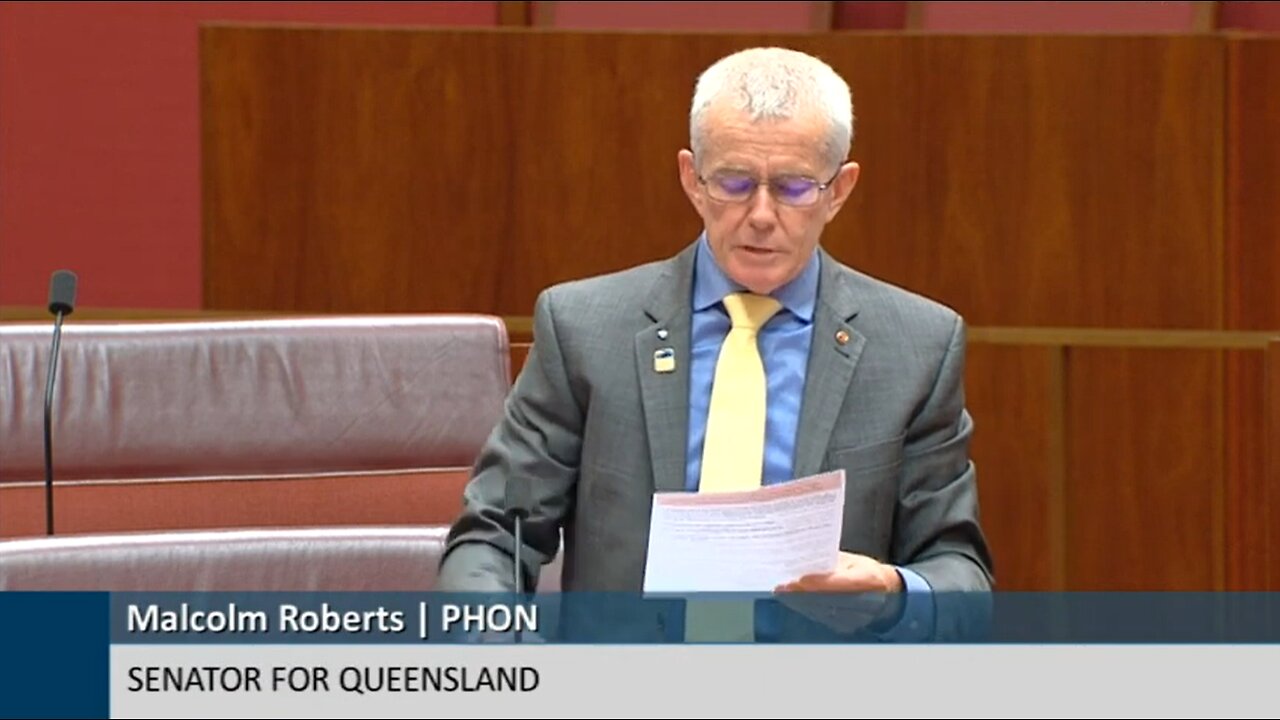Senator Malcolm Roberts: The Great Resist (Instead Of WEF's Great Reset)