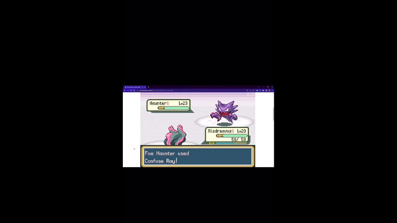 Pokémon FireRed - Haunter Used Confuse Ray!