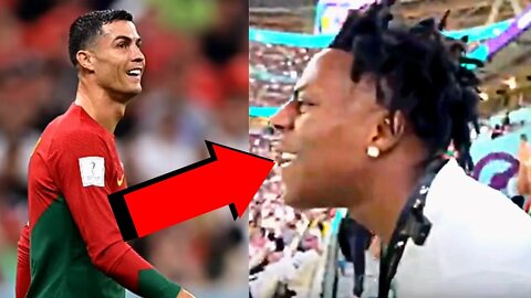 ISHOWSPEED REACTS TO RONALDO GETTING SUBBED IN TO PLAY IN THE WORLD CUP