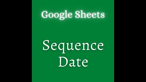 How to auto-fill sequential dates in google sheets