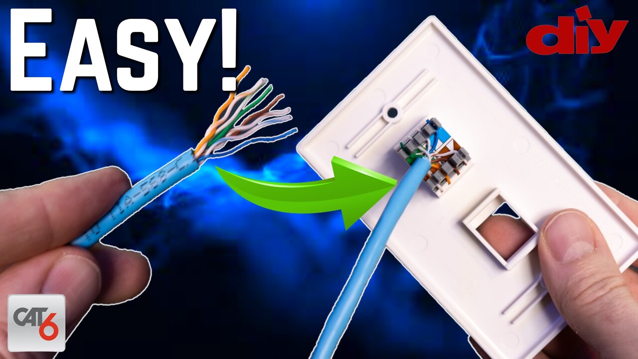 CONNECT CAT6 CABLE TO PLUG -KEYSTONE JACK INSTALL | HOME NETWORKS 2022