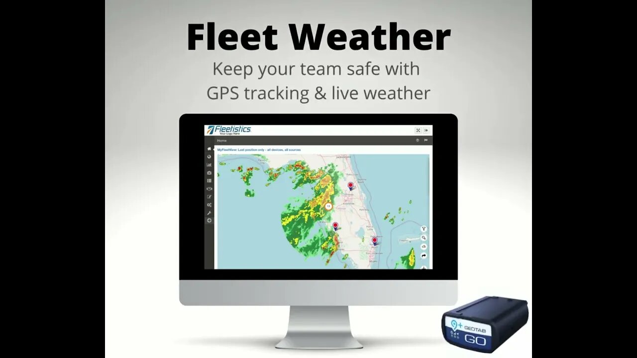 View Fleet Vehicle Locations on Weather Map