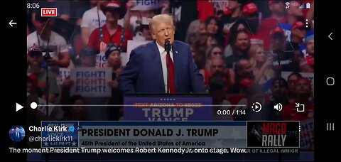 RFK Jr introduced at Trump Rally