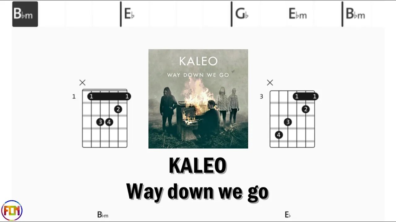 KALEO Way down we go - Guitar Chords & Lyrics HD