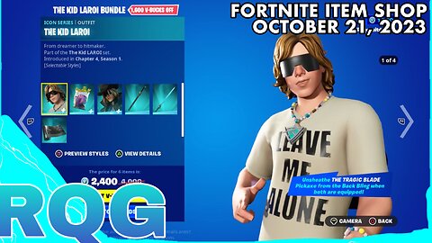 KID LAROI IS BACK+”NEW” LOCKER BUNDLE! FORTNITE ITEM SHOP (October 21, 2023)