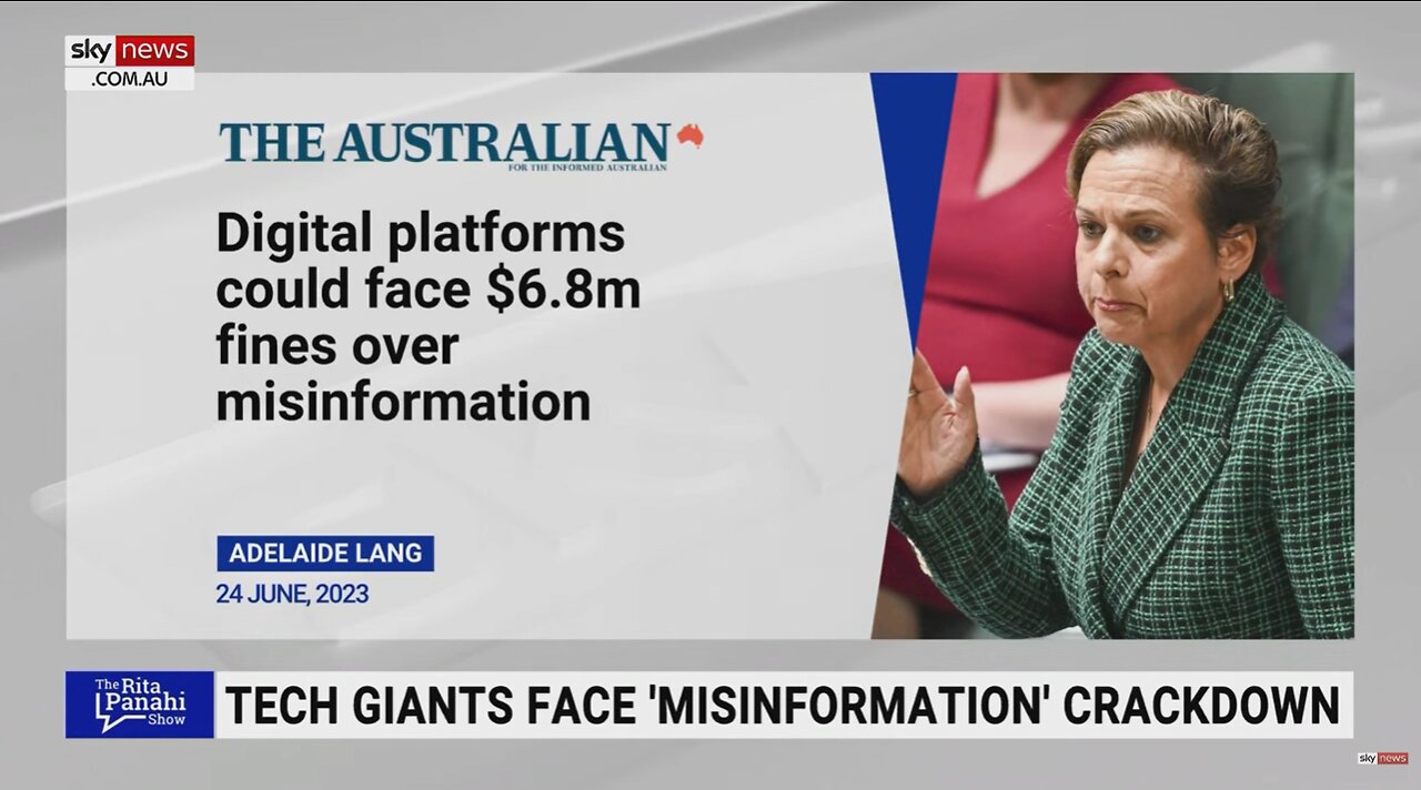 SKY NEWS AU: Digital platforms to face 'misinformation' crackdown