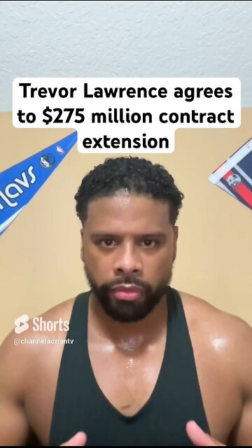 Trevor Lawrence agrees to $275 million contract extension #shorts #nfl #football #jacksonville