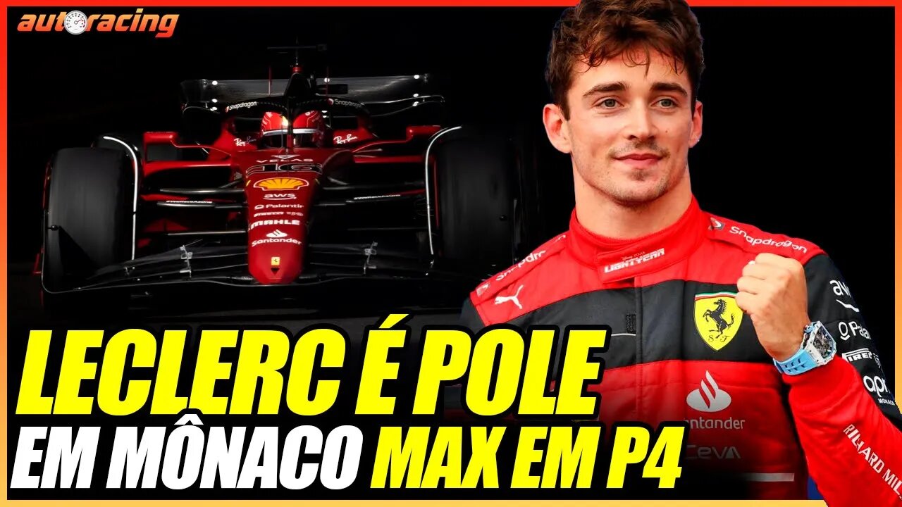 CHARLES LECLERC FAZ P1 E CARLOS SAINZ P2 NO TREINO DE CLASSIFICAÇÃO DO GP DE MÔNACO DA F1 2022