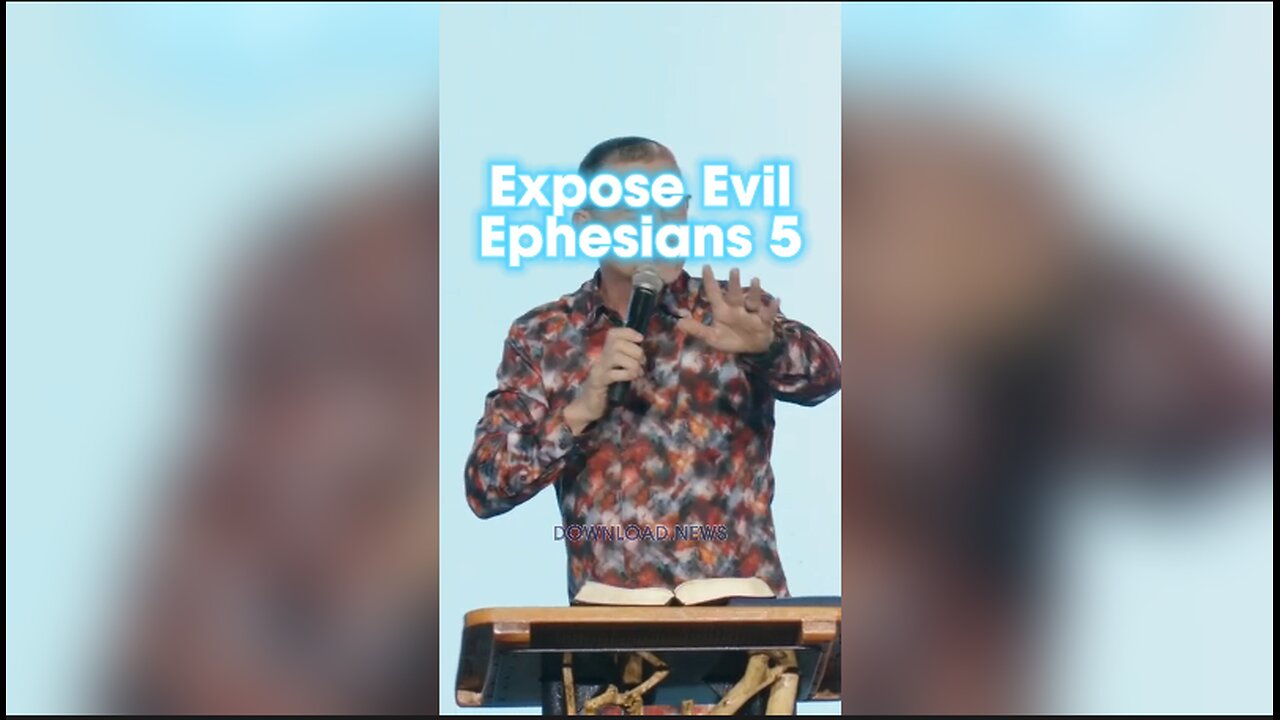 Pastor Greg Locke: Do not participate in the useless deeds of darkness, but instead even expose them, Ephesians 5:11 - 1/24/24