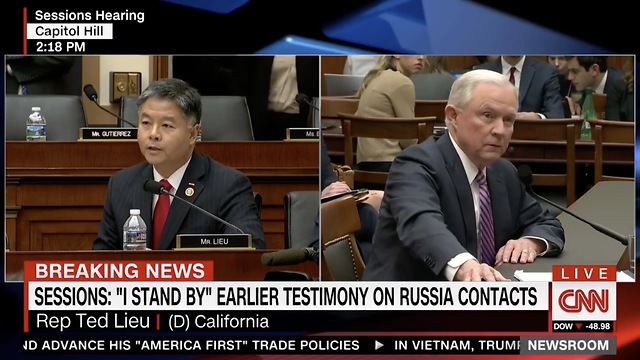 Rep Leiu Gets Served By AG Sessions About Calling Him A Liar