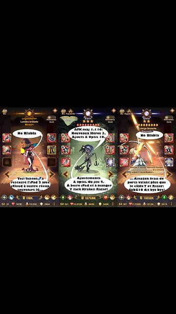 AFK Arena Txt MAJ 1.116 musique no blabla