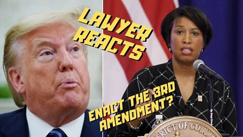 Is Mayor Bowser of Washington DC able to Enact the 3rd Amendment on National Guard? | Lawyer Reacts