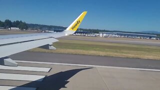 taking off at Portland PDX to Las Vegas.