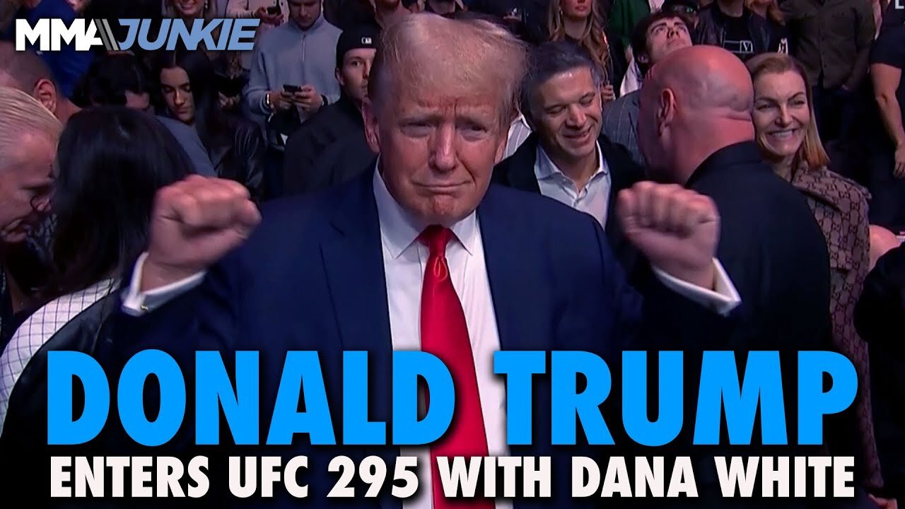 Donald Trump, Kid Rock, Tucker Carlson Walk Out With Dana White at UFC 295 in New York