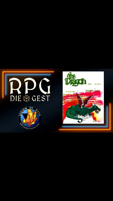 Overview of Dragon Magazine #1 | #RPGDieGest #shorts